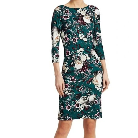 ERDEM Dresses & Skirts - ERDEM Reese Floral Blossom Midi Sheath Dress Size 6